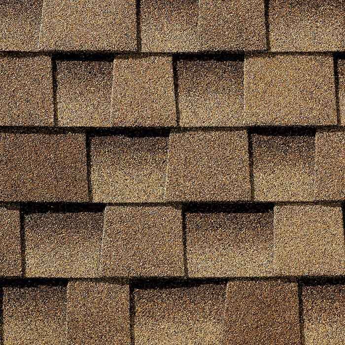 Close up photo of GAF's Timberline Ultra HD Shakewood shingle swatch