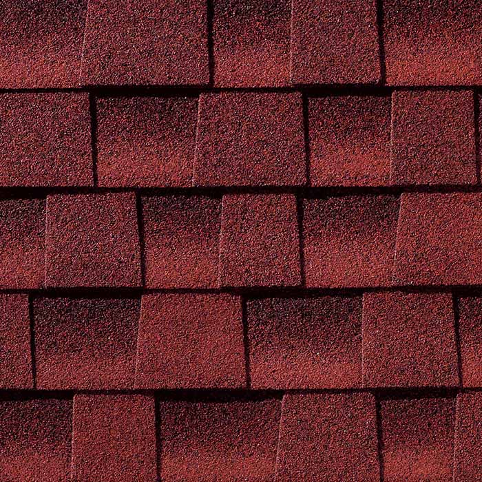 GAF Timberline Ultra HD Patriot Red Shingle Swatc