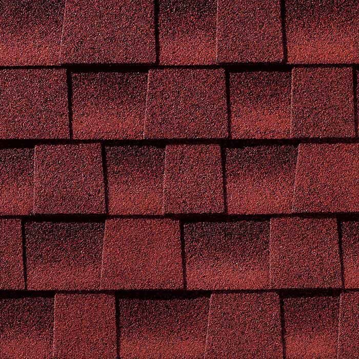 GAF Timberline Ultra HD Patriot Red Shingle Swatc